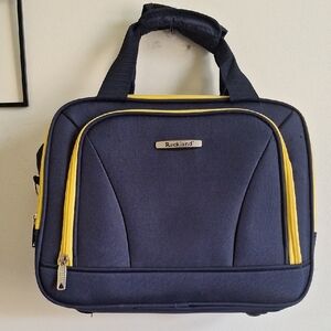 Rockland Navy and Yellow Travel Bag